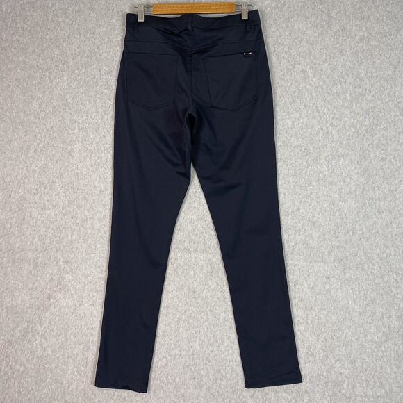 Barbell Apparel Pants Mens 28 (30x31) Navy Blue Slim Tech Denim Pant - Picture 5 of 12
